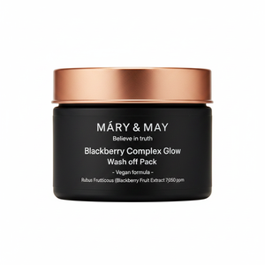 Mary&May High Quality Vegan Blackberry Complex Glow Facial Mask 125g Wash off Pack - Product Image 2