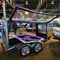 Remorque de restauration mobile personnalisée avec structure en acier Q235B et peinture automobile pour transport spécial