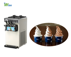 Máquina de Helados WICE de Sobremesa, Económica, 2+1 Sabores, con Tanques de 10L, Alta Eficiencia, para Restaurante o Cafetería - Product Image 1