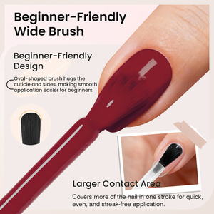 ZOONI 12ml Vernis Gel Couleur Naturelle Sans HEMA Sans TPO Personnalisable avec Logo Privé Soak Off Nail Art French Nail Enamel Gel Varnish - Product Image 5