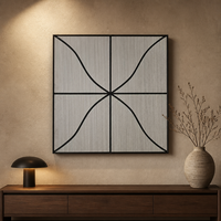 Panneaux acoustiques en bois insonorisants modernes, design 3D, décoration murale intérieure