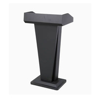 Podio de Madera Maciza para Funerales de Bebés, Base Antivibración, Acabado Brillante, Atril para Ceremonias de Condolencias en Interiores, Color Cobre