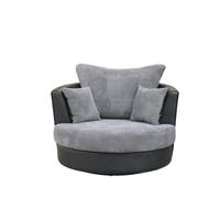 Fauteuil pivotant confortable et moderne à une place, de forme ronde, pour une utilisation durable