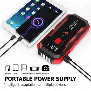 Jump <span class=keywords><strong>Starter</strong></span> 12V Arrancador de batería de coche de alta potencia Banco de energía Multifunción Batería de litio portátil Arrancador de batería de coche - Product Image 4