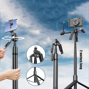 Khả năng tương thích rộng <span class=keywords><strong>Selfie</strong></span> Gậy <span class=keywords><strong>2m</strong></span> Chân máy lớn đứng cho điện thoại máy ảnh với điều khiển từ xa cho điện thoại thông minh - Product Image 2