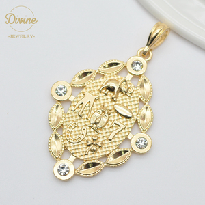 Commercio all'ingrosso in <span class=keywords><strong>oro</strong></span> rosa 14K tricolore <span class=keywords><strong>Oro</strong></span> Elefante Fortunato A Ferro di Cavallo Clover Owl Sette del pendente - Product Image 5