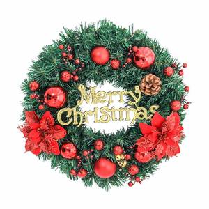 Guirnalda Navideña Artificial con Bolas de Navidad para Decoración, 40/50 cm, Adorno Colgante para el Hogar, Decoración Navideña de PVC - Product Image 2