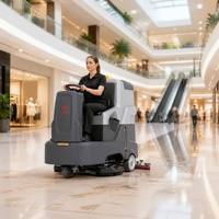 Nettoyeur de sol électrique autoporté CleanHorse X6 pour centre de conférence 4800m²/h 24V100Ah 1000mm Lame de lavage 600W Aspiration 2200W 70dB