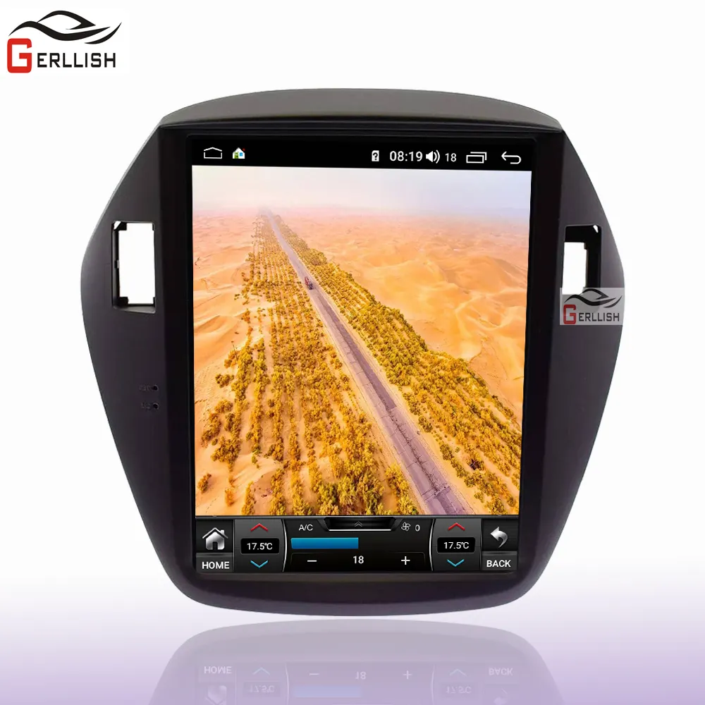 ヒュンダイIX35ツーソン2010-2016 GPSナビゲーション用10.4 "テスラスタイルAndroidカーラジオステレオマルチメディアDVDプレーヤー