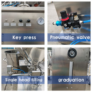 <span class=keywords><strong>Machine</strong></span> de remplissage semi-automatique de gel/conditionneur de cheveux à tête unique à piston 100-1000ml volumétrique pour <span class=keywords><strong>eau</strong></span>/huile - Product Image 5