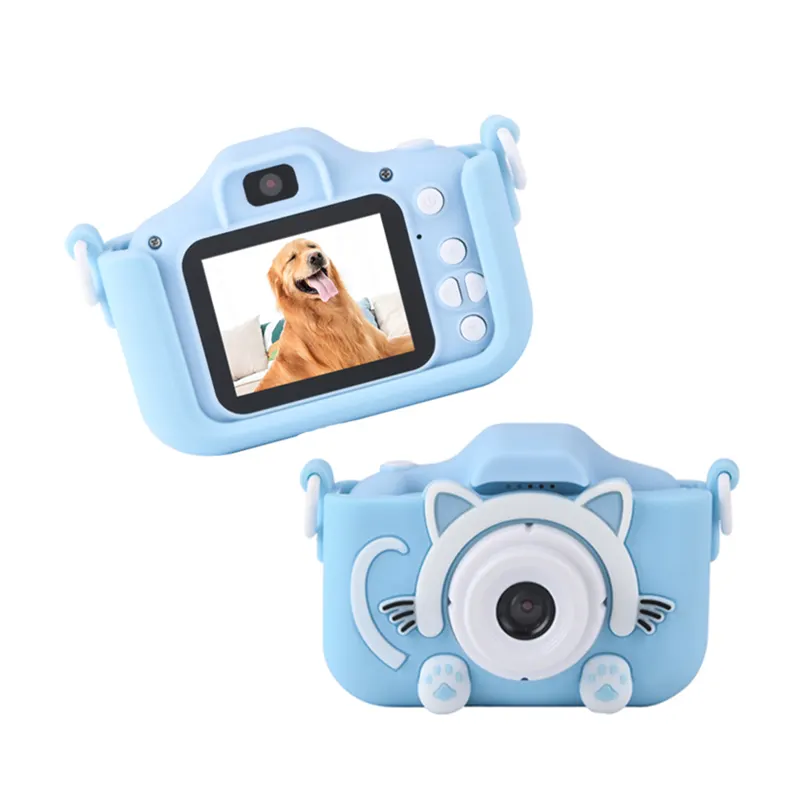 Full hd 1080p video toy camera sport outdoor silicone shell zoom camera more good price smart selfie kids camera