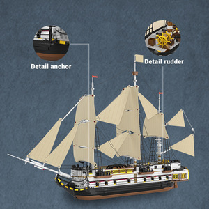 Reobrix Endeavour Sailing Ship 66048 Classic Model Collector Edition <b>Building</b> <b>Blocks</b> Toy 3555 Pcs 14 Years up - Product Image 4