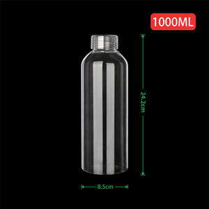 Bouteilles d'eau avec couvercles, bouteilles d'eau en verre transparentes modernes et simples, gobelets en verre <span class=keywords><strong>de</strong></span> 17 oz pour jus, bureaux, gymnases, cafés, promotion <span class=keywords><strong>de</strong></span> la salle <span class=keywords><strong>de</strong></span> sport - Product Image 6