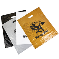 Sacs en plastique imprimés avec logo personnalisé, sacs de shopping en plastique découpés à la forme, sacs d'emballage pour magasins, sacs pour clients
