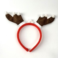 Weihnachts geweih Stirnband mit Schneeflocke Stirnband Haarband Stirnband Adult Big Red Brown Feather Stirnband