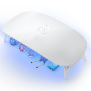 Portable UV LED Resin Curing Lamp Foldable Double <b>Light</b> Source <b>with</b> <b>Timer</b> Fast Curing for Jewelry Making DIY Craft Resin Lamp - Product Image 1