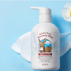 Lotion corporelle hydratante, raffermissante et éclaircissante au <span class=keywords><strong>lait</strong></span> <span class=keywords><strong>d</strong></span>'ânesse et aux acides aminés OEM ZOZU - Product Image 1
