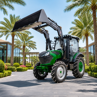 Tracteur agricole à roues 4x4 Excellence 80HP avec cabine climatisée, système hydraulique robuste, levage haute performance et tâches agricoles professionnelles