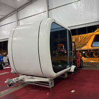 Mini maison d'engin spatial pour l'étude, salon, RV, restaurant mobile, cabine téléphonique