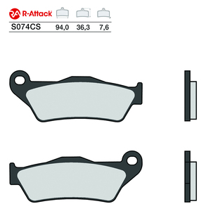 R-Attack S074CS ผ้าเบรกมอเตอร์ไซค์ คาร์บอนเซรามิก หน้า-หลัง รุ่น R90 ได้รับการรับรอง - Product Image 1