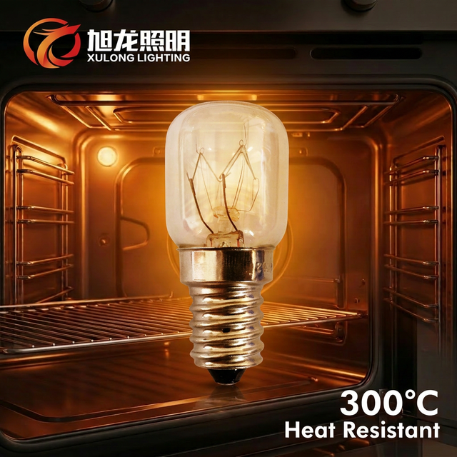 T22 E14s 15W 25W Oven Bulb High Temperature Resistant Salt Lamp Small Tubular Shape Clear Tungsten Incandescent Fridge Bulb