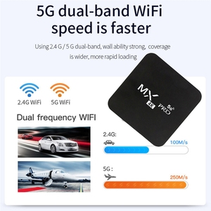 Decoder TV Box Android PRO MAX con WiFi 2.4G/5G, Quad Core, 4K HDR+, Media Player con Chromecast e <span class=keywords><strong>YouTube</strong></span> - Product Image 4