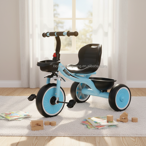 Vélo bébé en acier en promotion, tricycle pour enfants de 2 à 4 ans, jouet à roulettes avec protection de sécurité pour enfants - Product Image 2