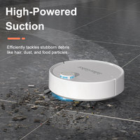 MILI 3 in 1 Robot Vacuum Cleaner Escoba Smart dengan Pembersihan Otomatis, Sanitasi, Filter Air Basah Kering, dan Pel untuk Rumah Tangga dan Hotel