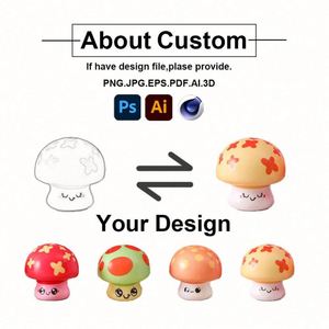 PU Foam Mushroom Shaped Slow Rising Relaxing Stress Ball Squeeze Promotional Toys for Kids <b>Boys</b> and Girls - Product Image 3