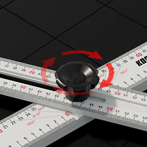 Règle carrée en T réglable Outils <span class=keywords><strong>de</strong></span> mesure Règle d'angle combinée mobile multifonctionnelle Règle <span class=keywords><strong>de</strong></span> scribe <span class=keywords><strong>pour</strong></span> le travail du bois à 90 degrés - Product Image 4