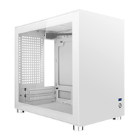 Boîtier Mini-ITX à petit châssis Boîtier PC ultra-portable à faible encombrement pour ordinateur de bureau avec panneau latéral en verre