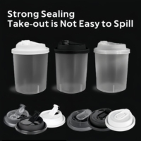 Gobelets en plastique PP jetables de 500 ml et 700 ml pour thé au lait Boba, moulés par injection, avec couvercles, gobelets en plastique givré personnalisés
