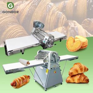 Máquina Laminadora y Cortadora de Masa Reversible de Acero Inoxidable para Baklava y Croissants, con Superficie de Mesa - Product Image 1