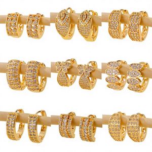 Boucles d'oreilles tendance motif fleur à quatre feuilles, en acier titane de haute qualité avec incrustation de météorite, potentiel de marketing viral, vente en gros mixte - Product Image 5