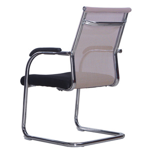 Conference <b>Chair</b> Mesh Back Fixed Armrest Ergonomic Office Staff <b>Chair</b> <b>Study</b> Room Commercial Use - Product Image 5