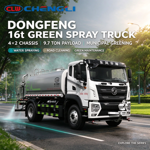 Camión Cisterna Dongfeng 16t 4×2, 9.7 Toneladas de Carga Útil, Vehículo de Rociado Ecológico para Saneamiento, Supresión de Polvo en Carreteras y Vegetalización Municipal - Product Image 1