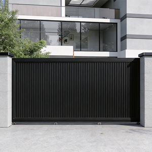 Puerta Corredera Inteligente de Aleación de Aluminio para Patio de Villa, Diseño Europeo Moderno, Anticorrosión, Doble/<span class=keywords><strong>Triple</strong></span> Templado - Product Image 1