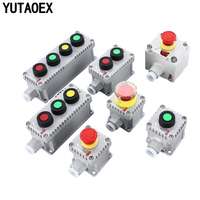 Kotak Tombol Tekan Atex Tahan Cuaca Anti-ledakan IP66 10A 1NO1NC On-off Start-stop