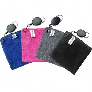 Serviette de golf en polyester à séchage rapide avec logo, mousqueton et impression, accessoires de sport, cadeaux promotionnels personnalisés - Product Image 4