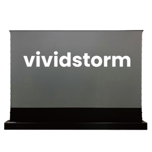 Écran motorisé à levage au sol <span class=keywords><strong>VIVIDSTORM</strong></span> Taiwan CBSP Black Grid pour projecteurs à ultra courte focale (16:9) - Product Image 1