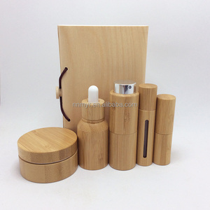 Atomiseur d'eau de maquillage rechargeable Portable nouvelles boîtes en bambou en <span class=keywords><strong>bois</strong></span> bouteille de vaporisateur de parfum en verre vide conteneur de voyage - Product Image 6