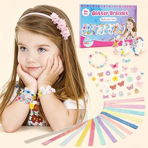 Kit de Peinado para Niñas, Hazlo Tú Mismo, Diademas, Pinzas de Mariposa, Lazos de Flores, Gemas, Caja de Regalo Creativa, Paquete de Suministros al por Mayor - Product Image 1