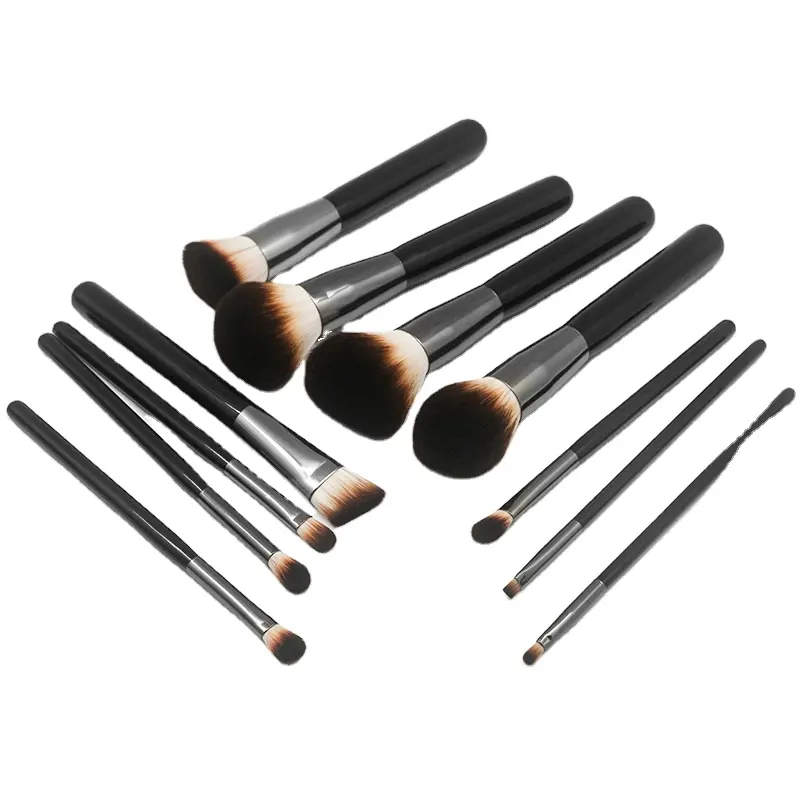 Top quality 11PCS Pro synthetic Cosmetic Makeup Brushes Set Kit women's brush set