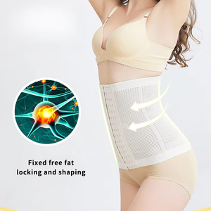 # S308 <span class=keywords><strong>Faja</strong></span> de Fitness personalizada de fábrica para <span class=keywords><strong>mujer</strong></span>, <span class=keywords><strong>faja</strong></span> de cintura con control firme, moldeador de cuerpo, corsés de entrenamiento de gimnasio para adelgazar el vientre - Product Image 4