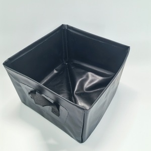 ถังน้ำพับได้กลางแจ้ง ขนาด 28.5X28.5X17 ซม. กระเป๋าเก็บของแบบพกพาสำหรับตั้งแคมป์ปิกนิกเดินทางแช่เท้า - Product Image 1