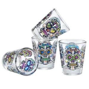 Shot Glasses Unique Design Funny Drinking Games Set of 4 Collectible Shot Glasses