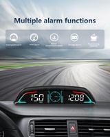 2025 Venta Caliente Medidor Universal OBD2 para Coche, Pantalla HUD Multifunción de Velocidad y Temperatura del Agua B3, Velocímetro Electrónico Automotriz
