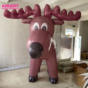 Tienda inflable de renos iluminada <span class=keywords><strong>para</strong></span> exteriores, mascota <span class=keywords><strong>para</strong></span> decoración de Navidad, venta directa de fábrica - Product Image 4