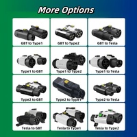 Adaptateur de chargeur EV personnalisé 7KW 32A 220V NACS, convertisseur Tesla vers GBT, adaptateur de charge pour voiture BYD