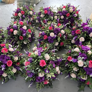 D-FB241 Hot sales <b>wedding</b> hydrangea <b>flower</b> ball <b>artificial</b> red <b>flower</b> ball centerpieces luxury <b>flower</b> ball silk <b>for</b> decor - Product Image 6